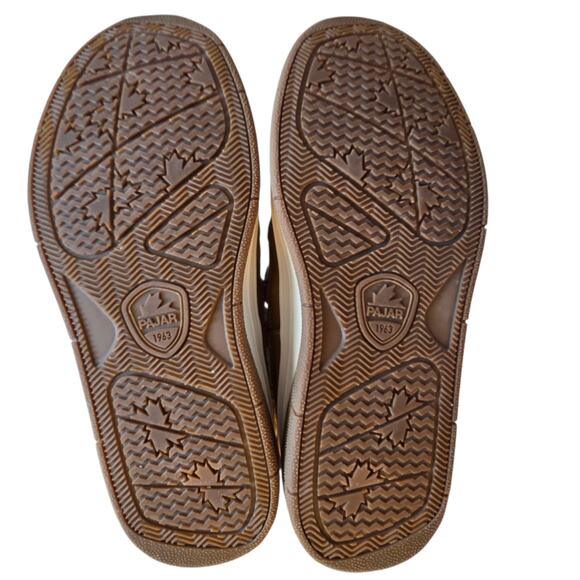 Pajar Canada Jules Women's Sneaker Mules size 6, New, tan & faux sherpa - Picture 6 of 12